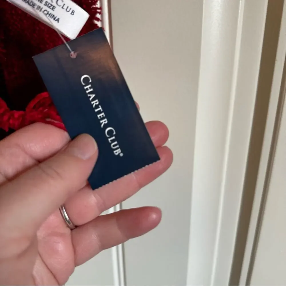 Charter‎ Club women’s scarf NWT red